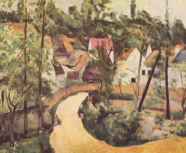 Paul Cezanne Strabenbiegung oil painting image